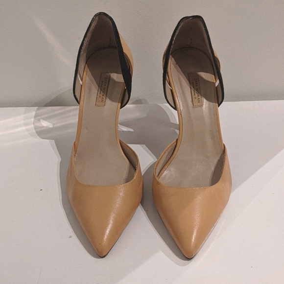 Zara blush and black suede pumps - Picture 2 of 6